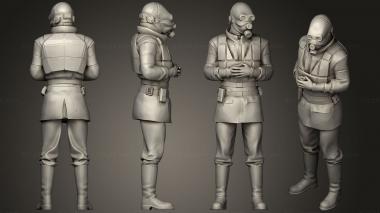Military figurines sas gasmask swat 3d model